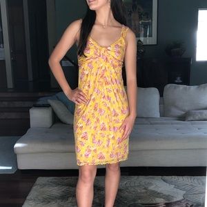 Vintage Diane von Furstenberg yellow dress